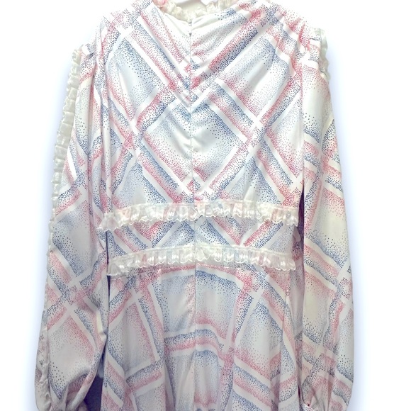 Vintage 60s/70s pastel abstract maxi girls dress - Picture 7 of 7